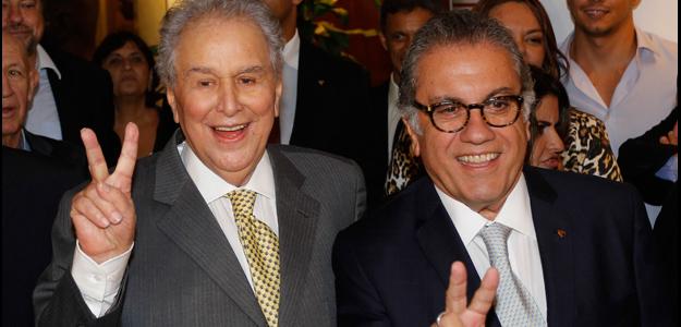 Atual e futuro presidentes do São Paulo